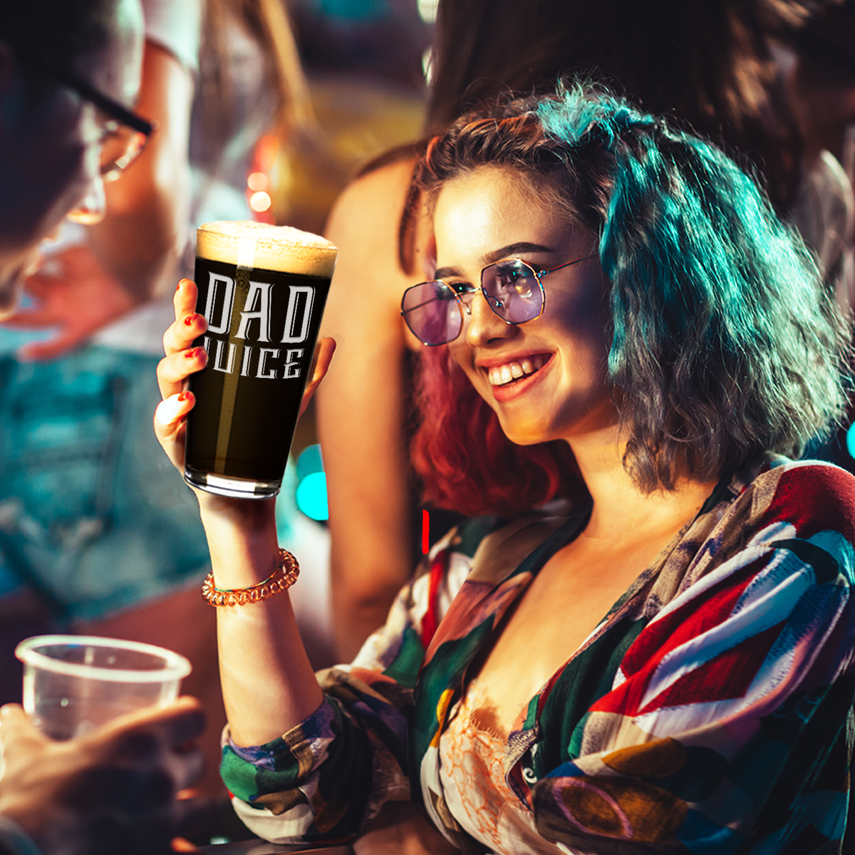 Dad Juice Beer Pint Glass