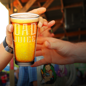 Dad Juice Beer Pint Glass