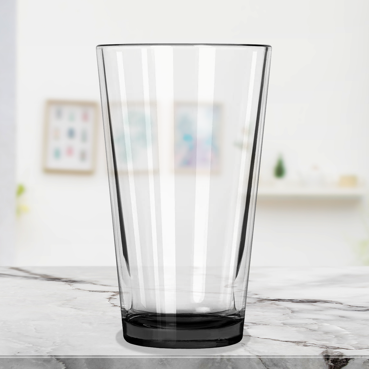 Cuptify Black Bottom 16oz Beer Pint Glass