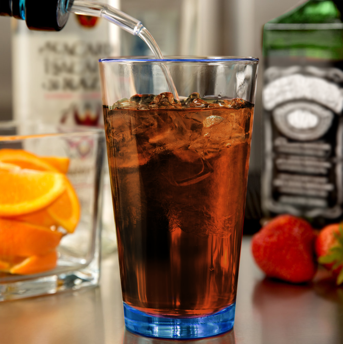 Cuptify Blue Bottom 16oz Beer Pint Glass