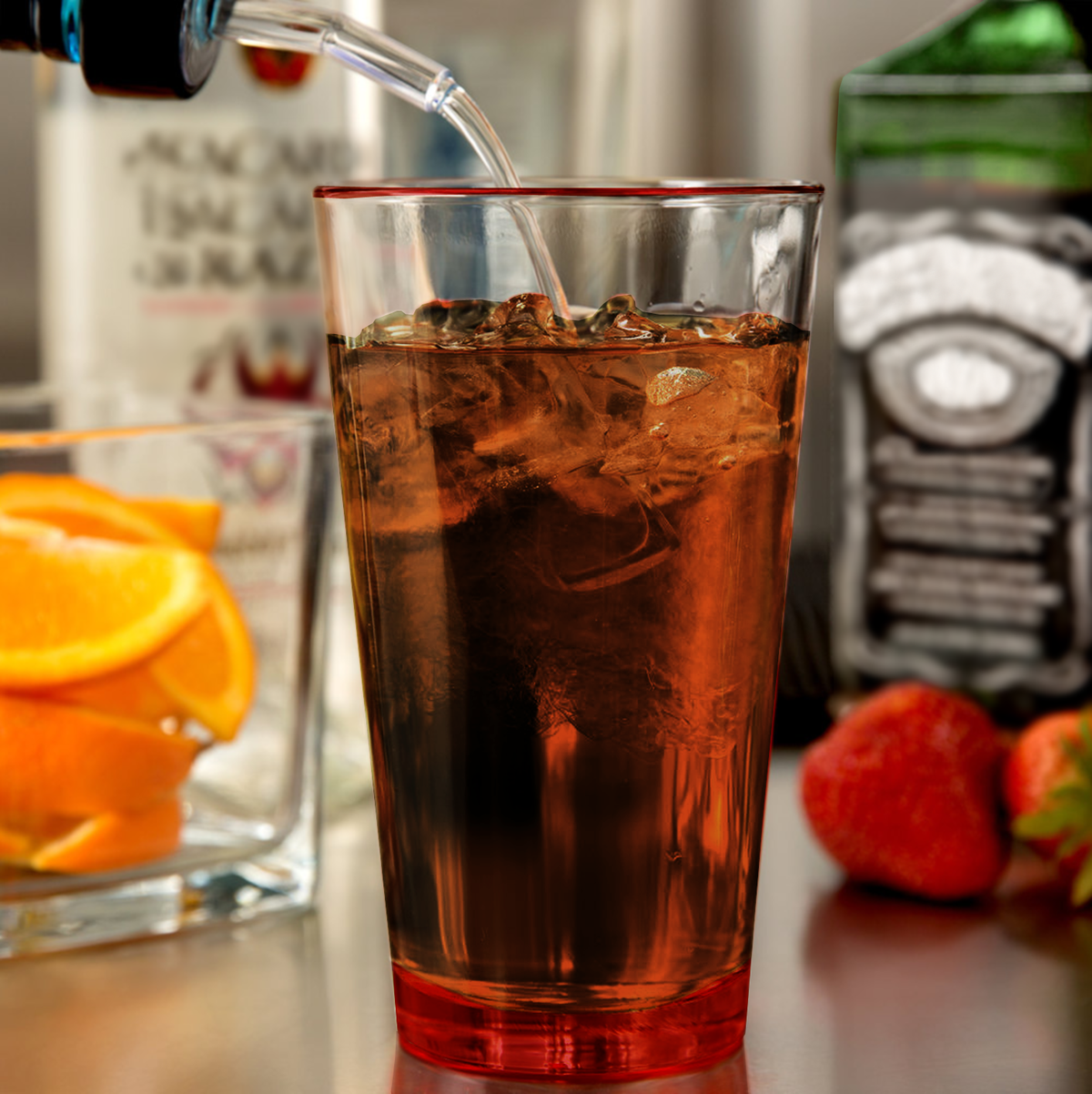 Cuptify Red Bottom 16oz Beer Pint Glass