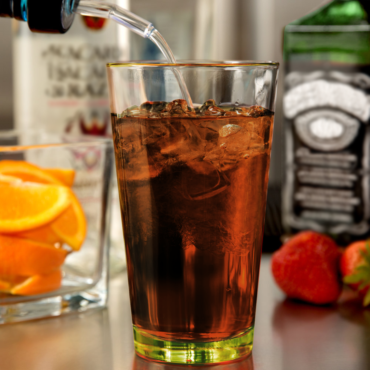 Cuptify Yellow Bottom 16oz Beer Pint Glass