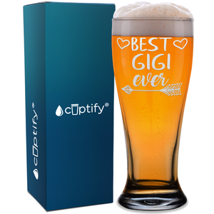 Best Gigi Ever Etched on 16 oz Glass Pilsner