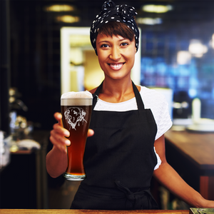 Labrador Head Beer Pilsner Glass