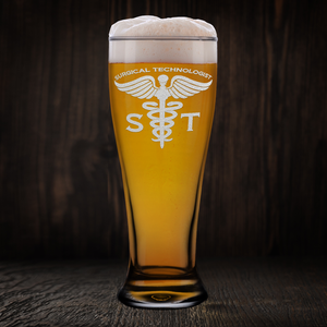 ST Surgical Technologist Etched 16 oz Beer Pilsner Glass