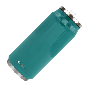 Aqua Blue Gloss 16oz Cola Can Bottle