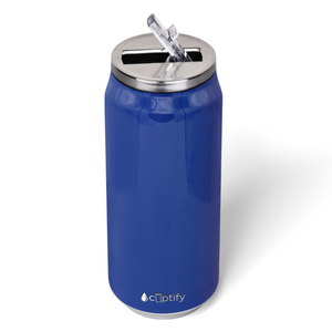 Blue Gloss 16oz Cola Can Bottle
