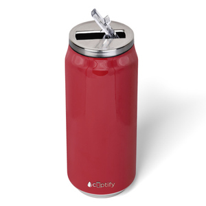 Blood Red Gloss 16oz Cola Can Bottle