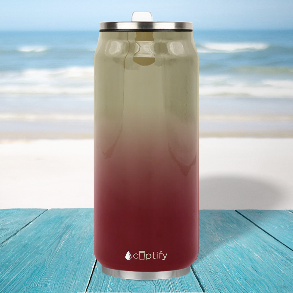 Florida Ombre 16oz Cola Can Bottle