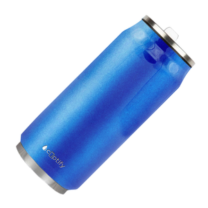 Blue Glitter 16oz Cola Can Bottle
