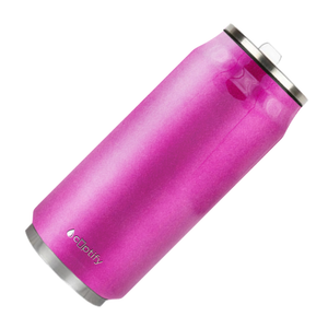 Hot Pink Glitter 16oz Cola Can Bottle