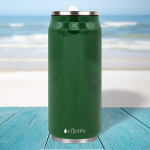 Green Gloss 16oz Cola Can Bottle