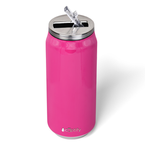 Hot Pink Gloss 16oz Cola Can Bottle