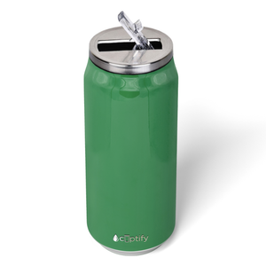 Kelly Green Gloss 16oz Cola Can Bottle