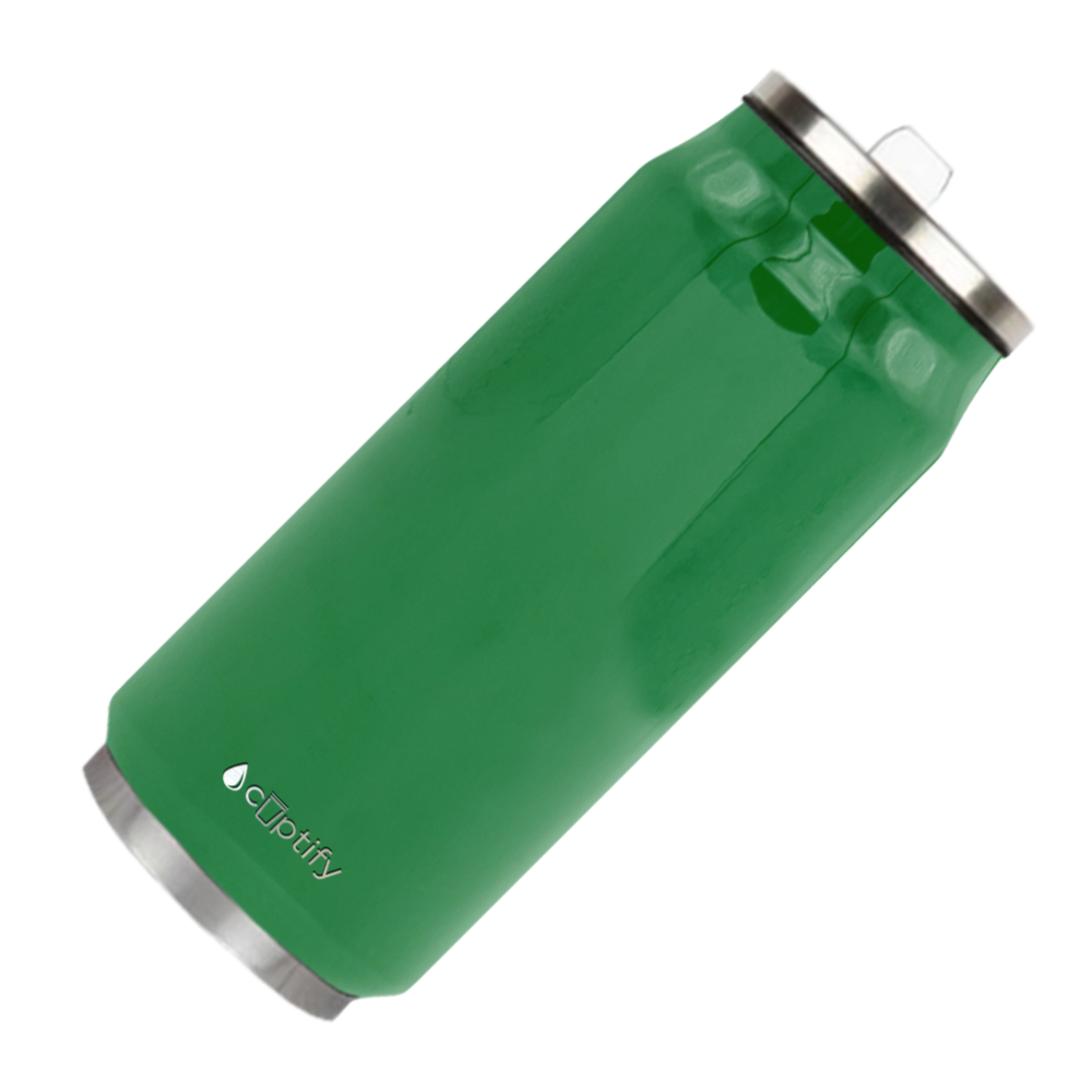 Kelly Green Gloss 16oz Cola Can Bottle