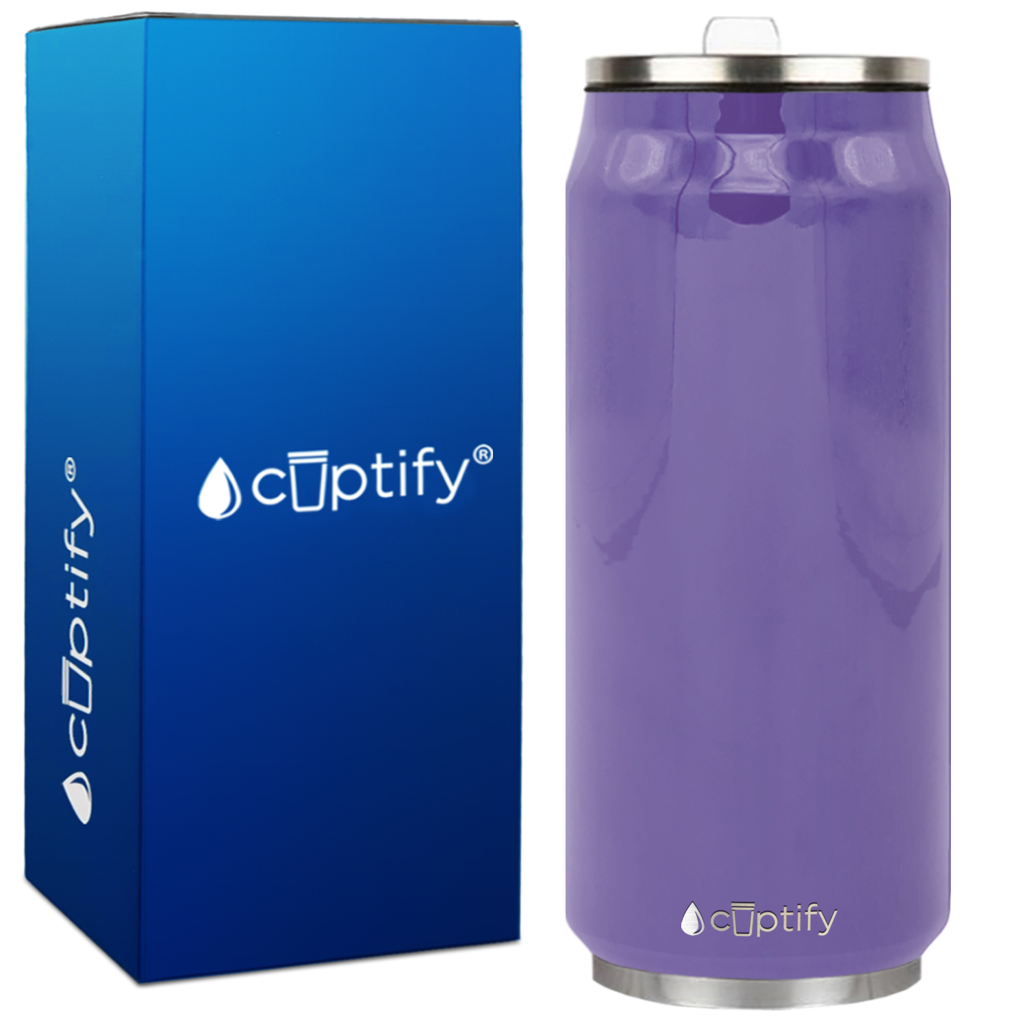 Lavender Gloss 16oz Cola Can Bottle