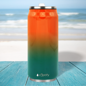 Miami Ombre 16oz Cola Can Bottle