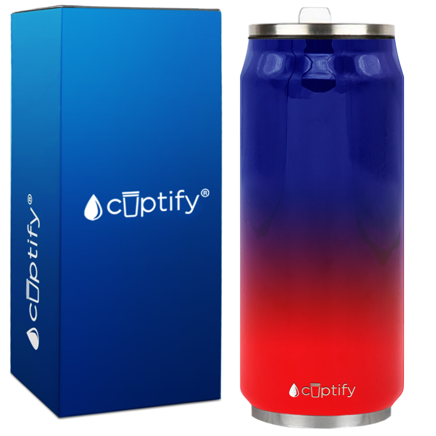 New York Ombre 16oz Cola Can Bottle