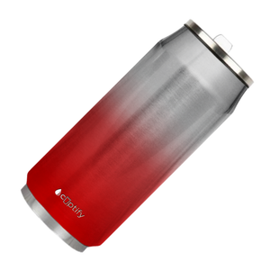 Red Ombre Translucent 16oz Cola Can Bottle
