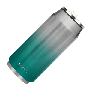 Teal Ombre Translucent 16oz Cola Can Bottle