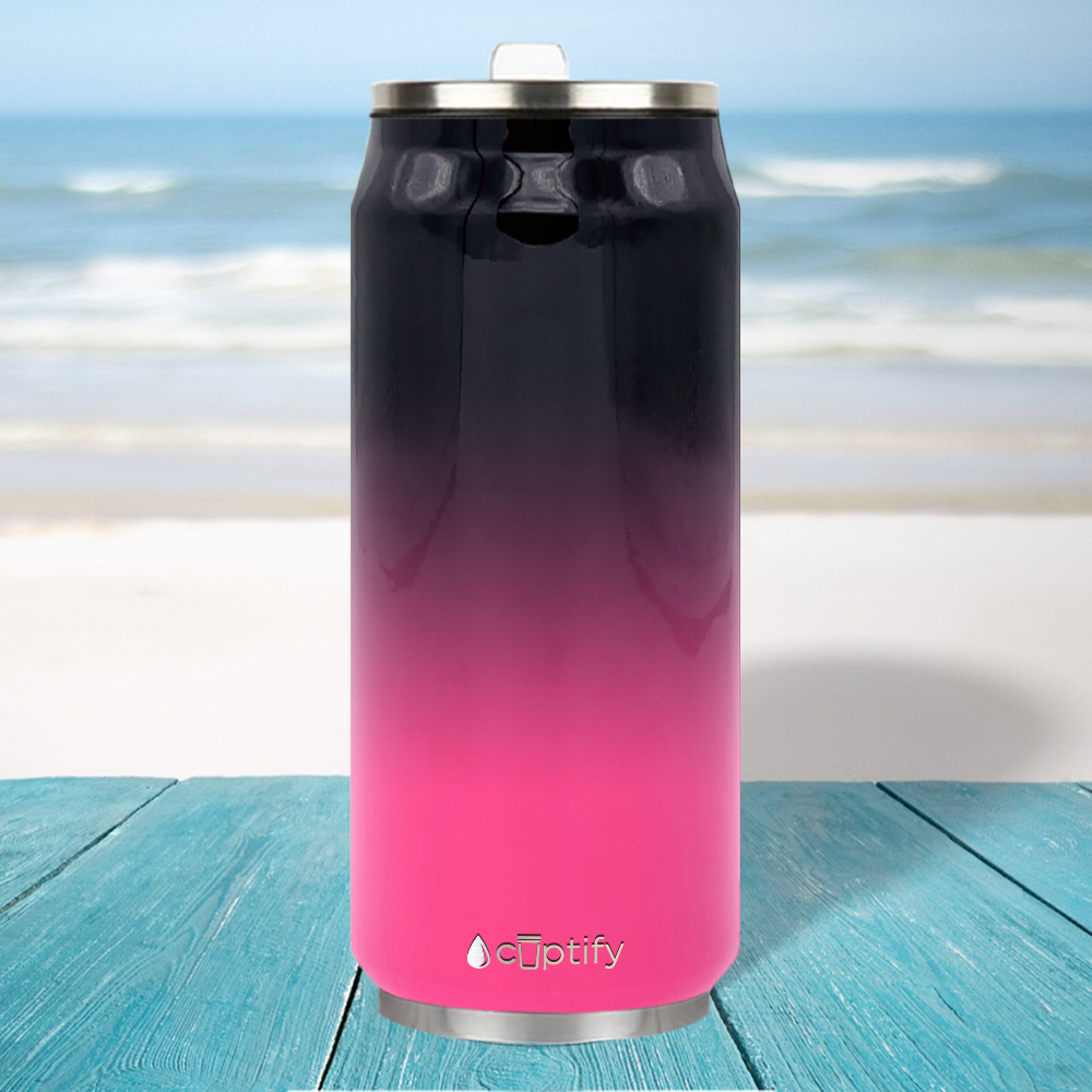 Panther Ombre 16oz Cola Can Bottle