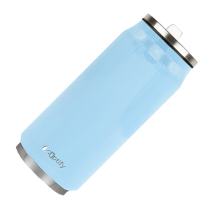 Pastel Blue Gloss 16oz Cola Can Bottle