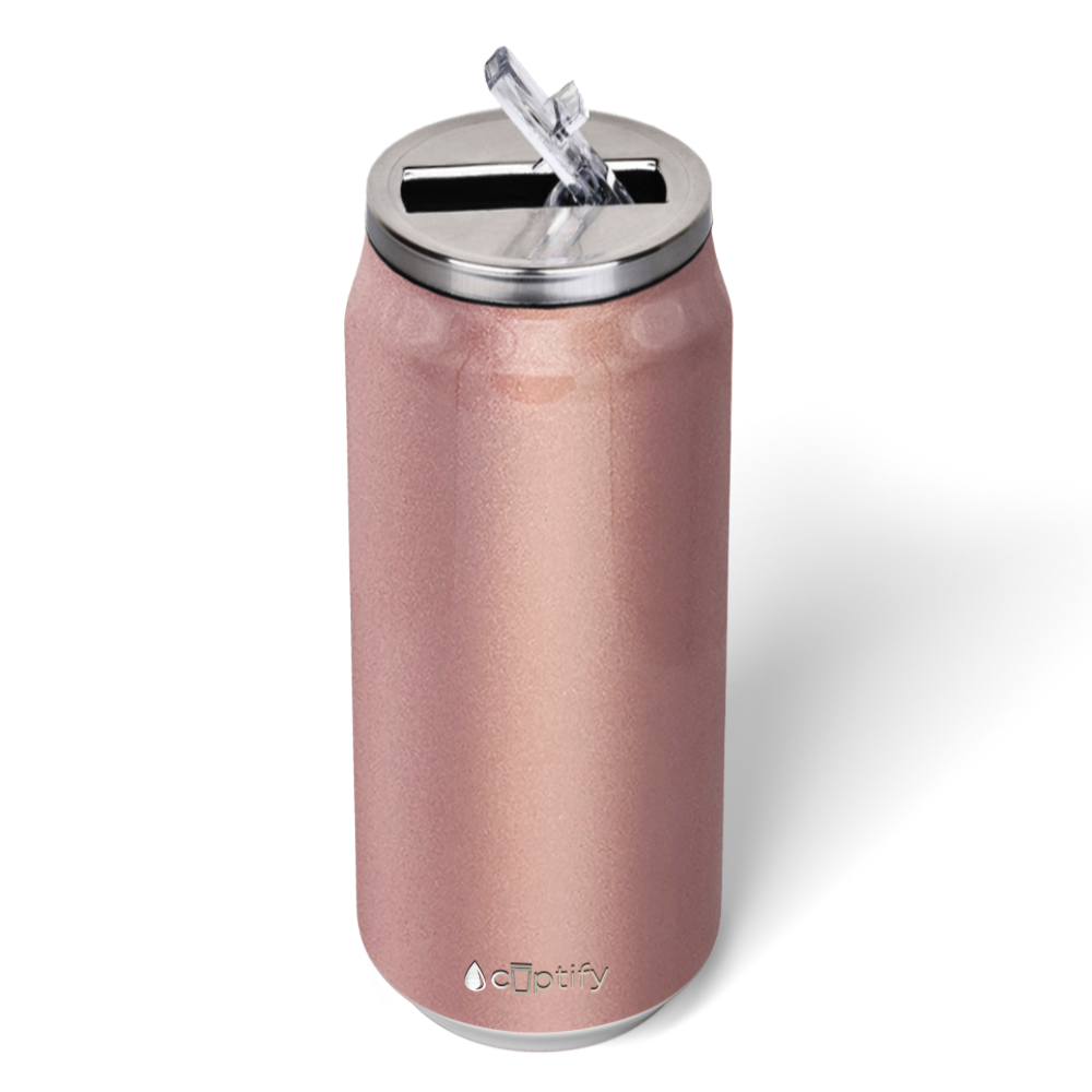 Rose Gold 16oz Cola Can Bottle