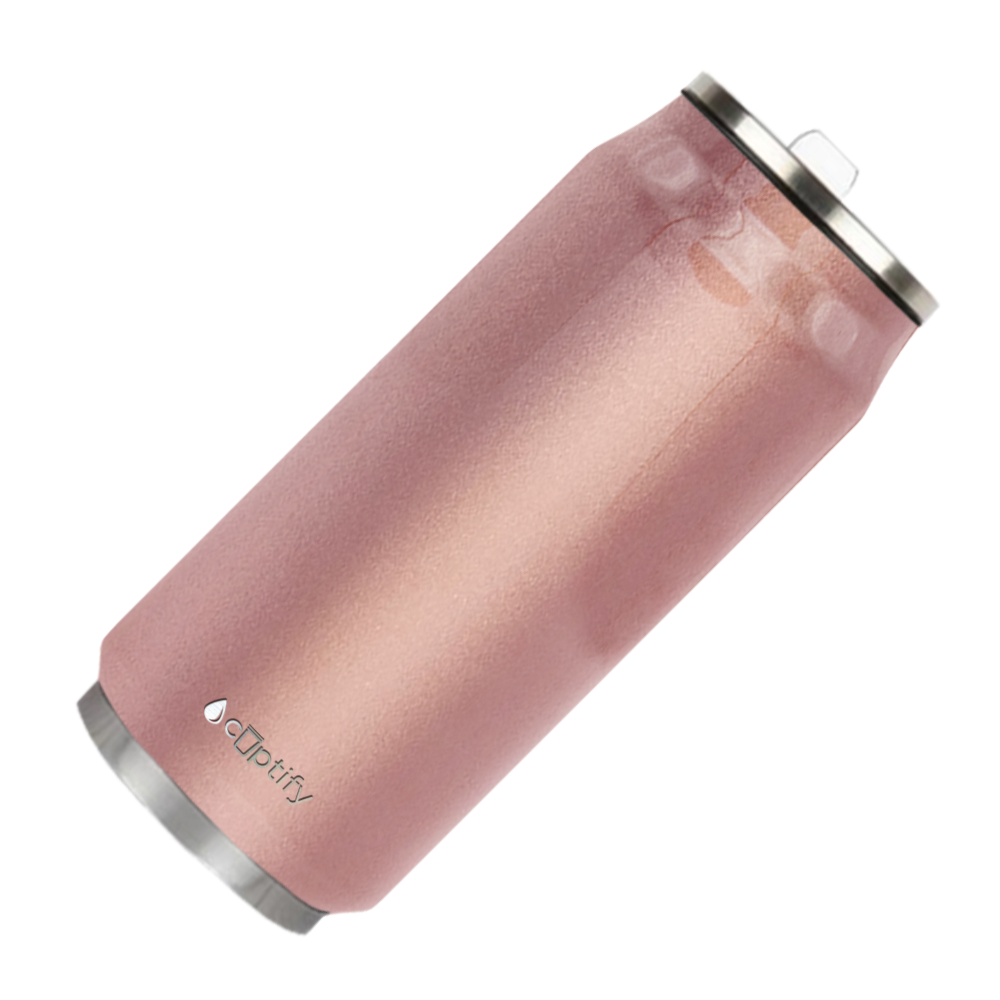 Rose Gold 16oz Cola Can Bottle