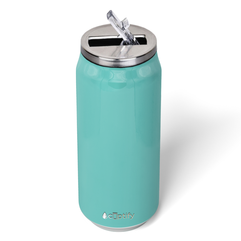 Seafoam Gloss 16oz Cola Can Bottle
