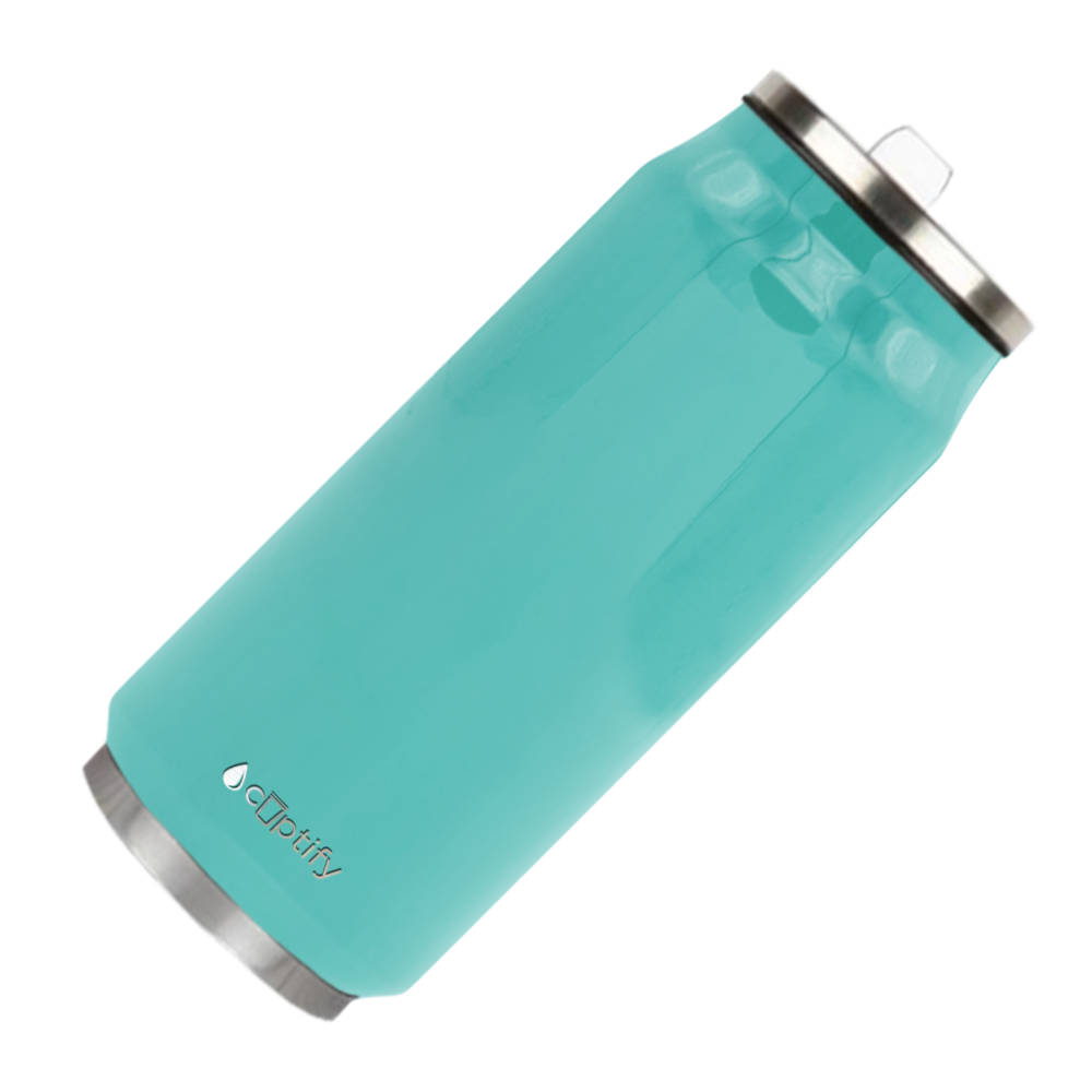 Seafoam Gloss 16oz Cola Can Bottle