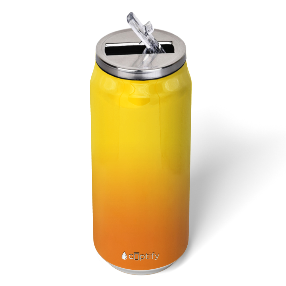 Sunrise Ombre 16oz Cola Can Bottle