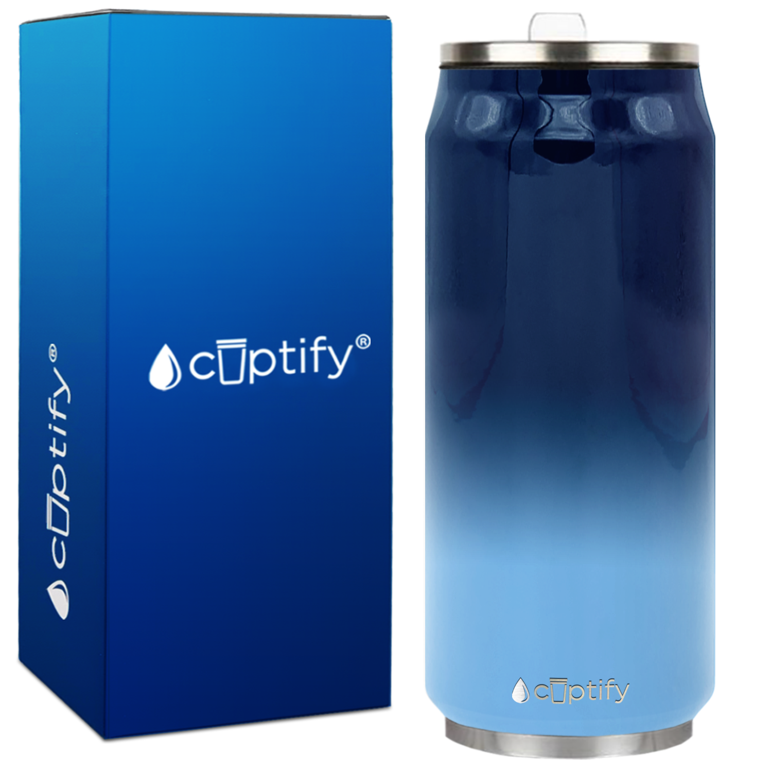 Tennessee Ombre 16oz Cola Can Bottle