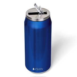Blue Translucent 16oz Cola Can Bottle