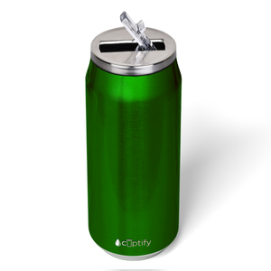Green Translucent 16oz Cola Can Bottle