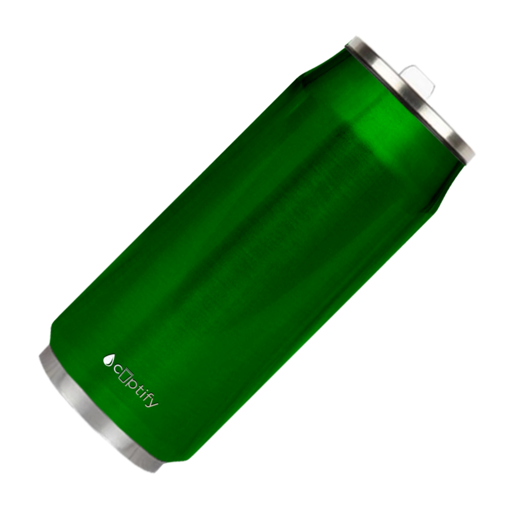 Green Translucent 16oz Cola Can Bottle