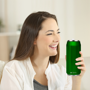 Green Translucent 16oz Cola Can Bottle