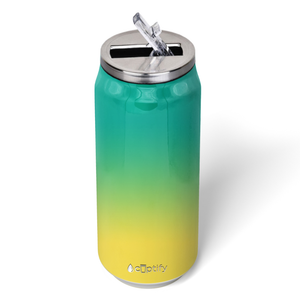 Tropical Ombre 16oz Cola Can Bottle