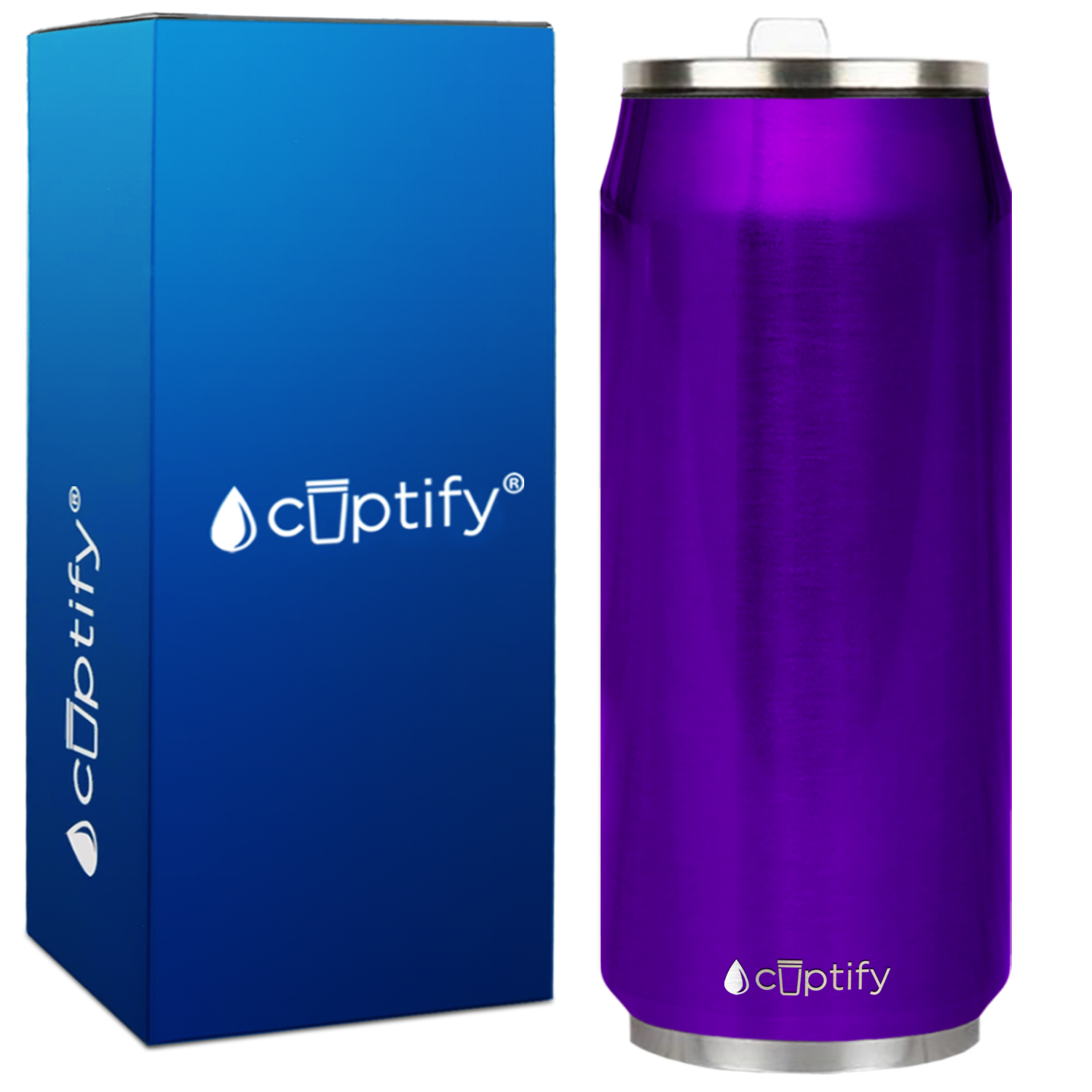 Purple Translucent 16oz Cola Can Bottle