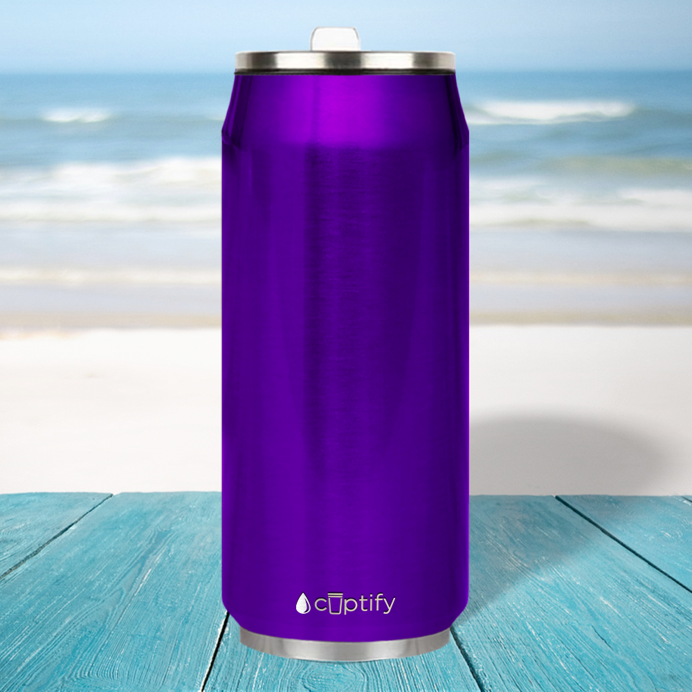 Purple Translucent 16oz Cola Can Bottle