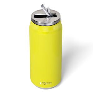 Yellow Gloss 16oz Cola Can Bottle