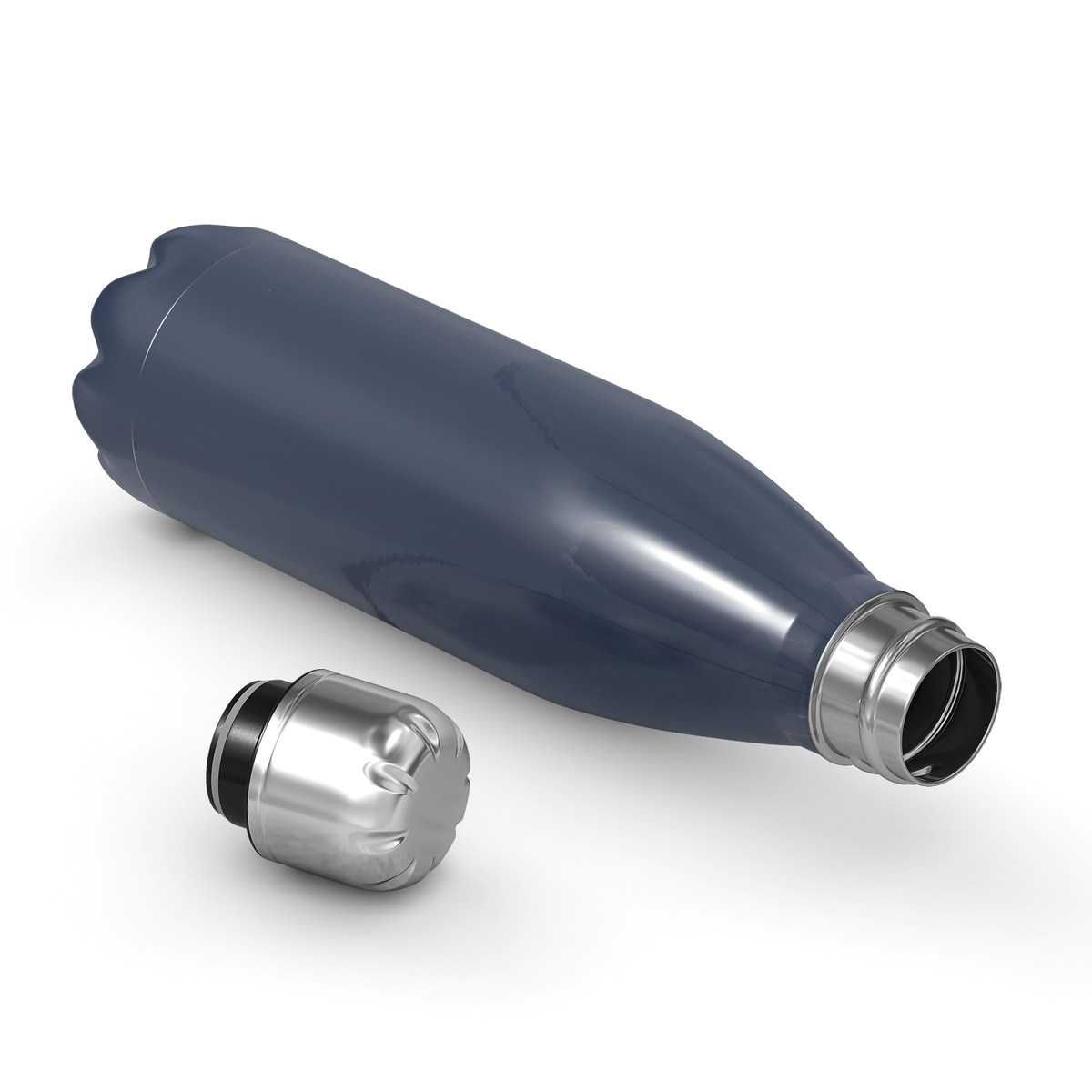 Cuptify Personalized on Blue Gray Gloss 17 oz Cola Can Bottle