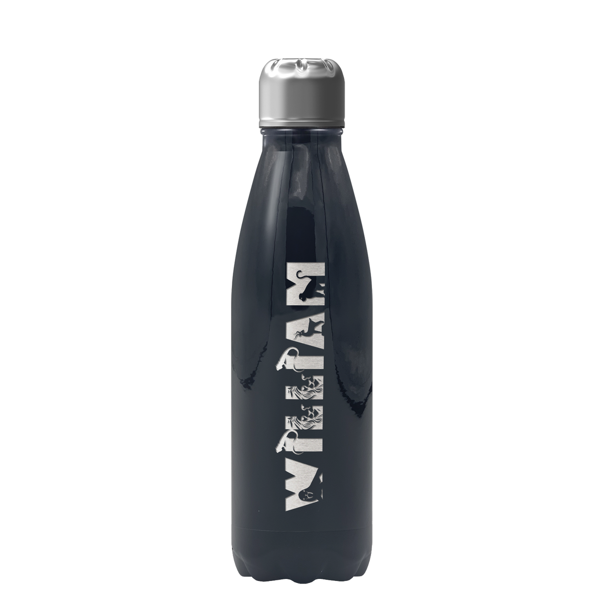 Cuptify Personalized on Black Gloss 17 oz Cola Can Bottle