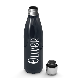 Cuptify Personalized on Black Gloss 17 oz Cola Can Bottle
