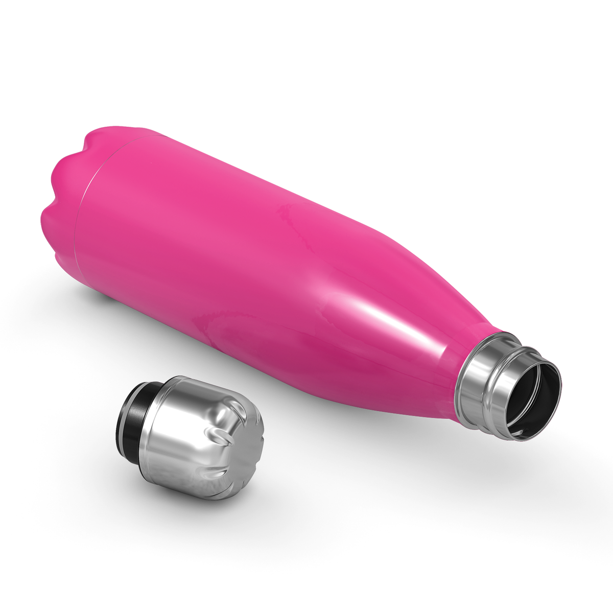 Cuptify Personalized on Bright Pink Gloss 17 oz Cola Can Bottle