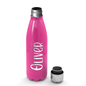 Cuptify Personalized on Bright Pink Gloss 17 oz Cola Can Bottle
