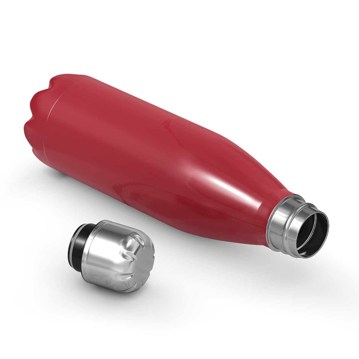 Cuptify Personalized on Blood Red Gloss 17 oz Cola Can Bottle