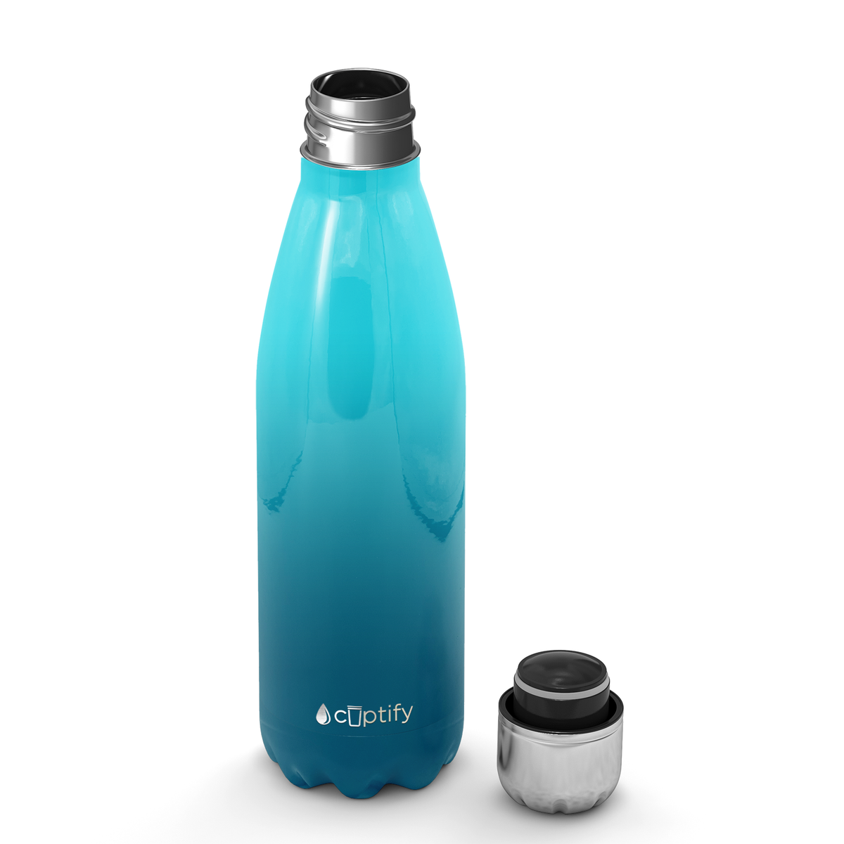 Deep Sea Ombre 17oz Retro Water Bottle