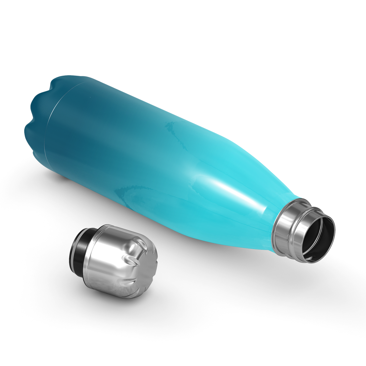 Deep Sea Ombre 17oz Retro Water Bottle