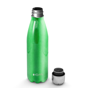 Green Glitter 17oz Retro Water Bottle