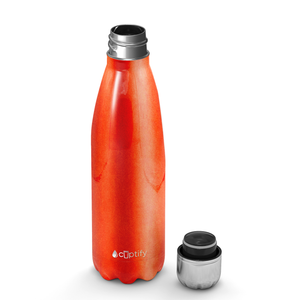 Orange Glitter 17oz Retro Water Bottle